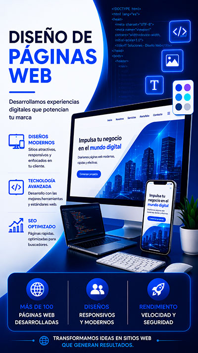 SERVICIO PROFESIONAL DISEÑO DE PAGINAS WEB